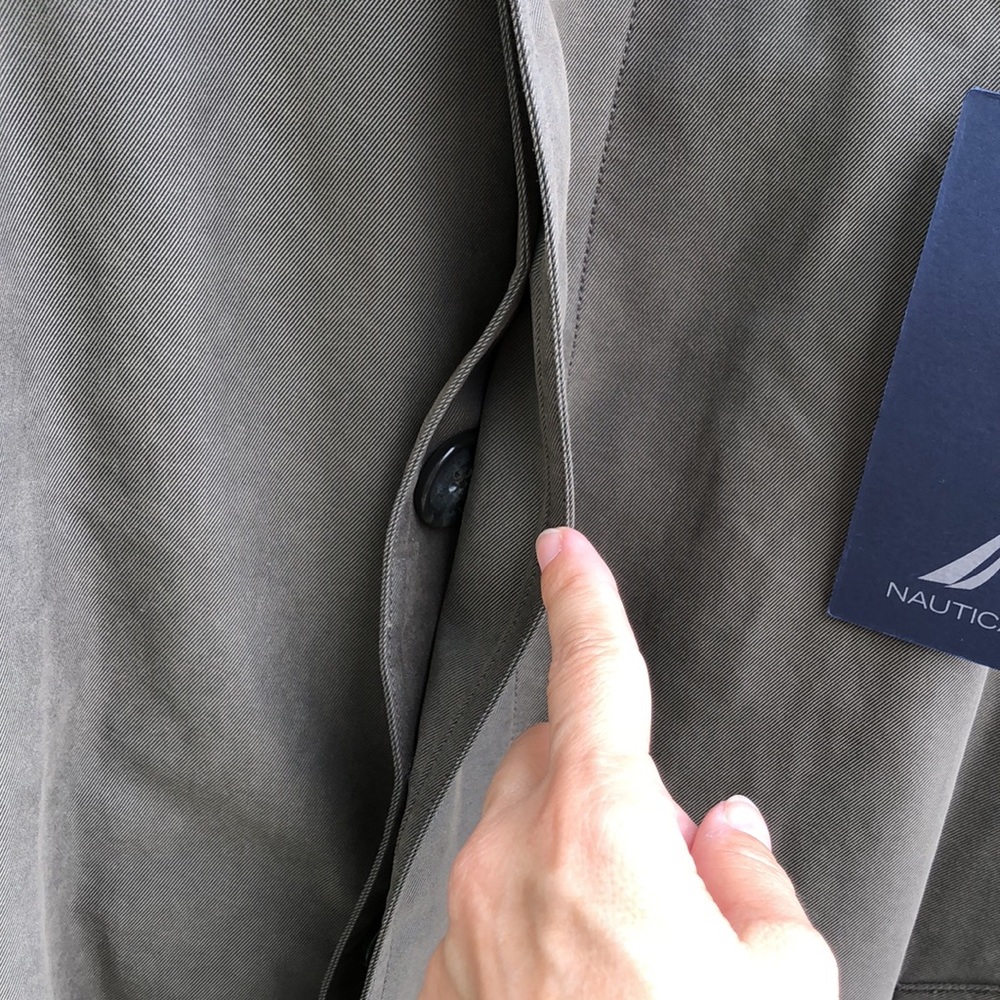 NWT! - NAUTICA Men’s All Season Trench Coat w/Removable Liner - Picture 8 of 15